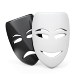 Logo Theatergruppe Westerhausen - zwei Masken